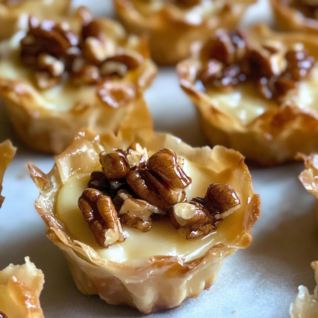 Bourbon Pecan Brie Bites Recipe (Easy Holiday Brie Bites Appetizer)