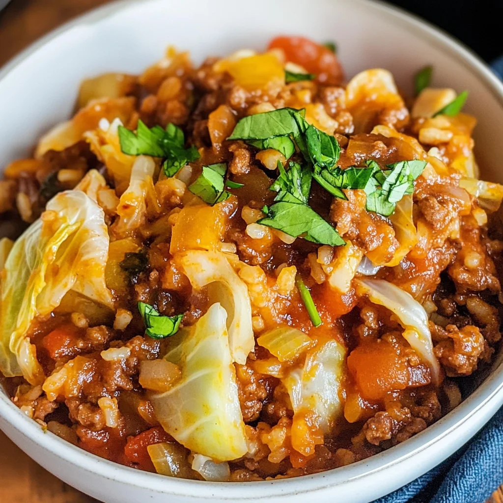 Cabbage Roll In A Bowl