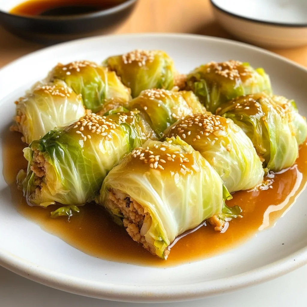 Healthy Steamed Cabbage Rolls