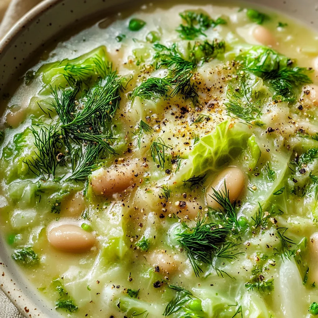 Lemon Dill Cabbage Soup