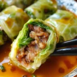 Steamed cabbage rolls (翡翠包肉)