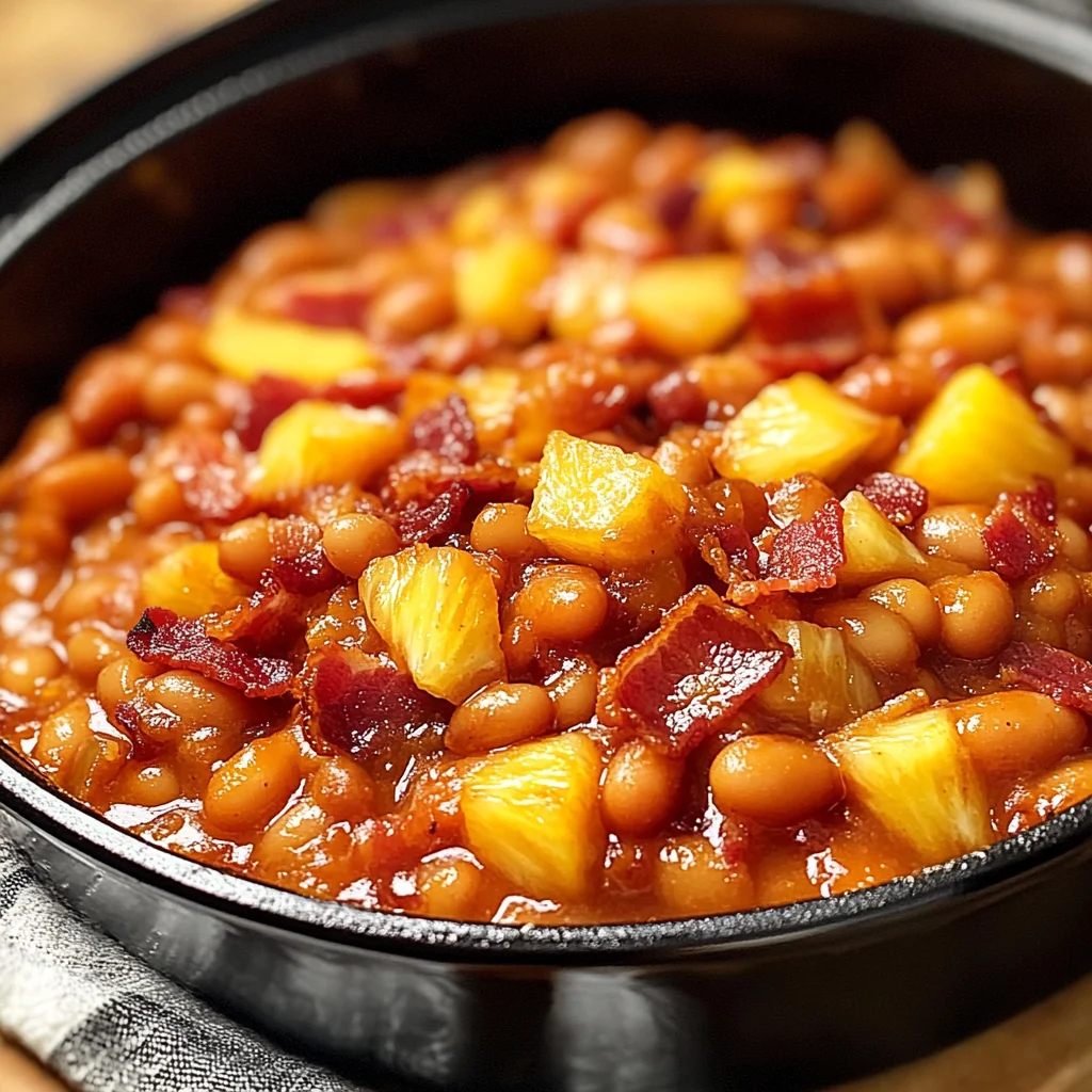 Bacon Pineapple Baked Beans