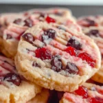 Cherry Chocolate Chip Shortbread Cookies