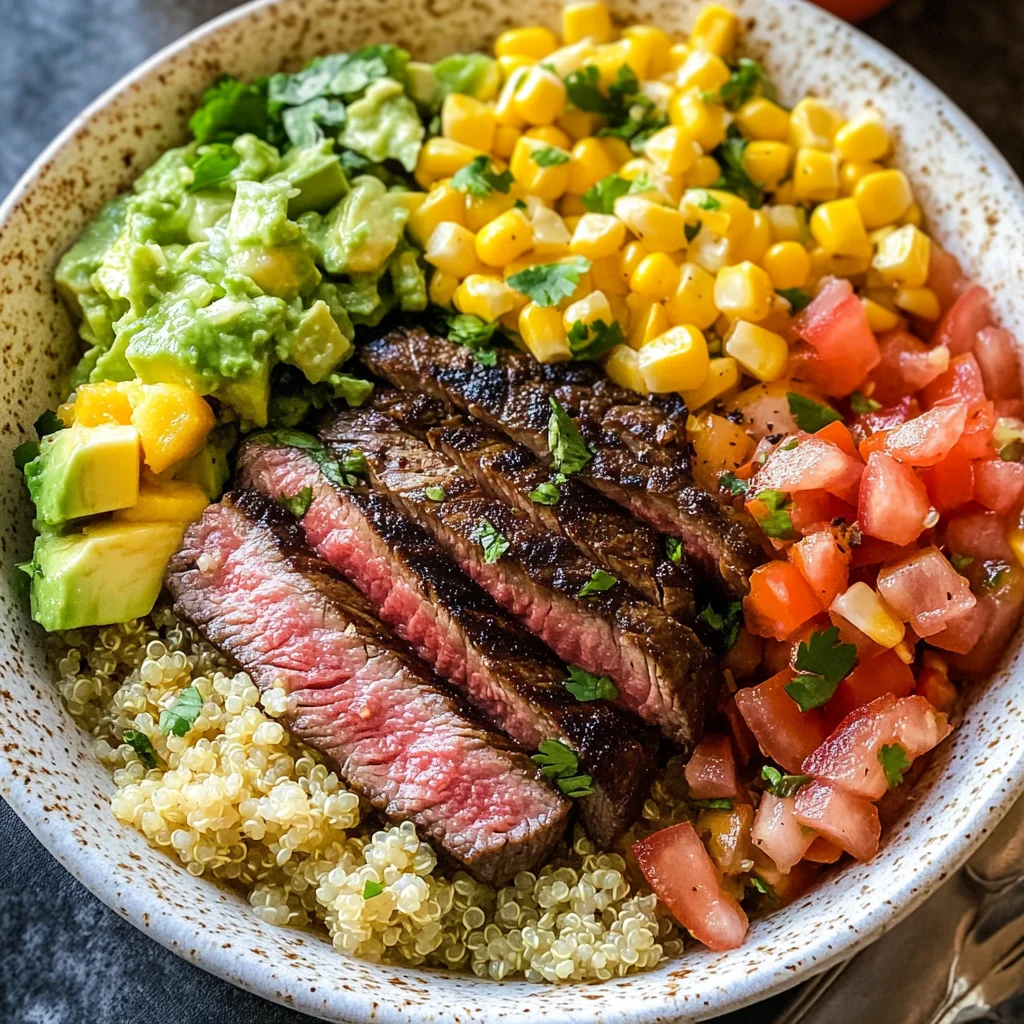 Easy Grilled Steak Burrito Bowls