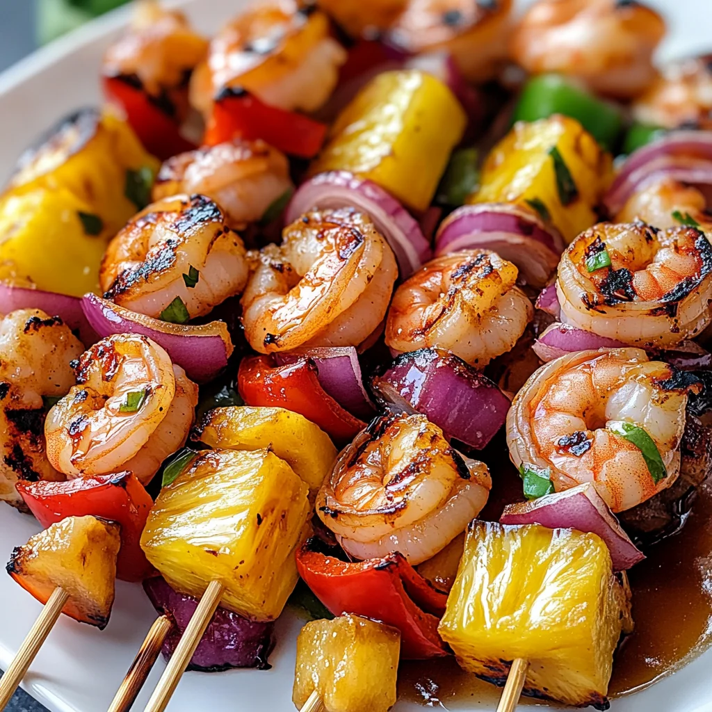 Hawaiian Honey Shrimp Skewers