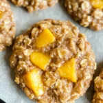 Healthy Peach Oatmeal Breakfast Cookies