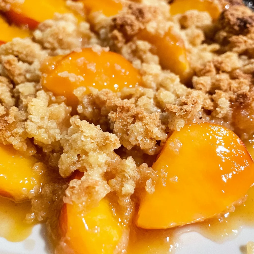 Peach Crumble