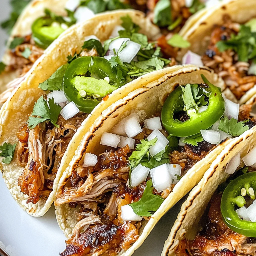 Pulled Pork Carnitas Street Tacos